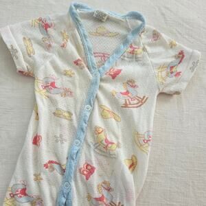 Vintage Cowboy Rocking Horse PJs 18 months
